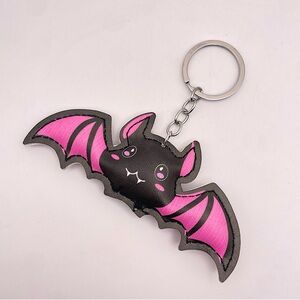 THAT’S JUST BATTY | Vegan Leather Cartoon Bat | Bag Charm | Keychain (New!) 💘